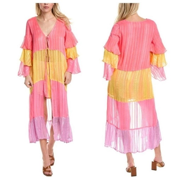Sundress Dresses & Skirts - Sundress Ella Kimono‎ in Pink NWT​